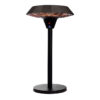 Hortus Terrassevarmer - Bord med Remote 2000W (Halogen) Sort