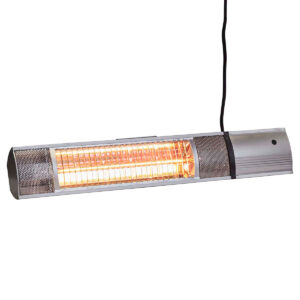 Hortus Terrassevarmer - Væg med Remote 1500W (Gold Tube) Sølv