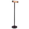 Hortus Terrassevarmer gulvmodel 1500W (Gold Tube) Sort