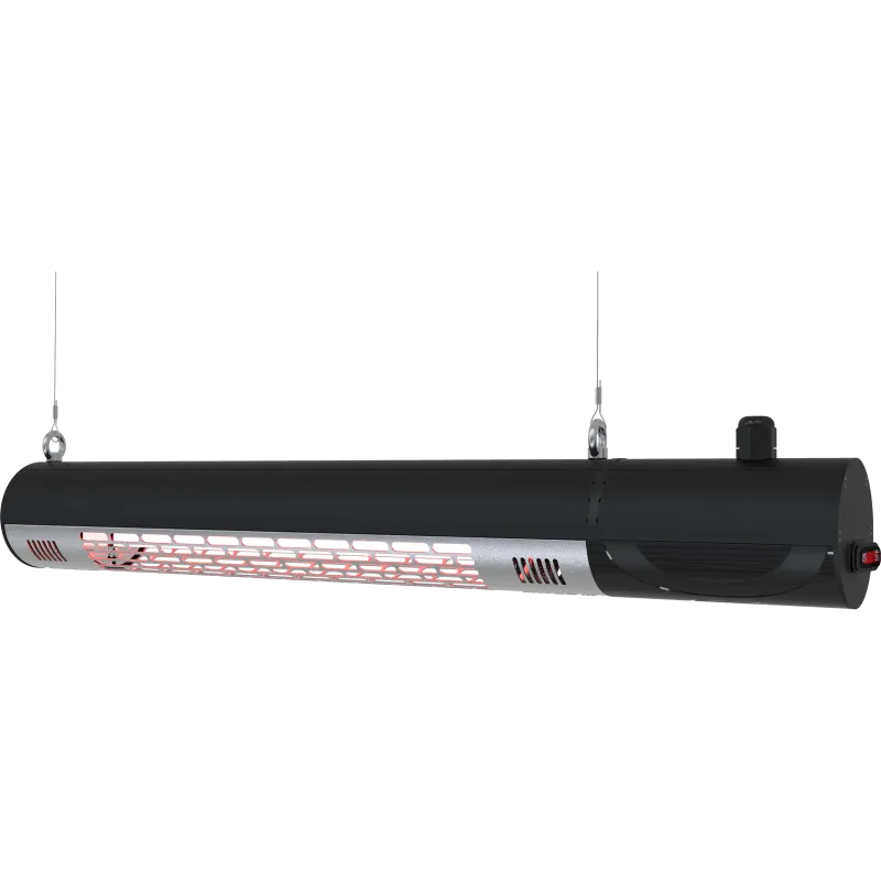 Terrassevarmer Vægmodel 1500 W Remote Gt - Sort