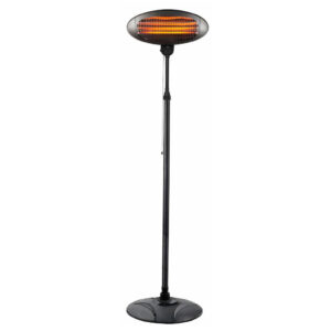 Terrassevarmer gulvmodel 3-trin (2000W) Home it