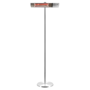 HORTUS Terrassevarmer gulvmodel GT 500/1000/1500W sølv inkl. fjernbetjening