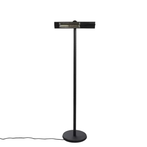 HORTUS Terrassevarmer gulvmodel GT 500/1000/1500W sort inkl. fjernbetjening