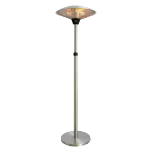 HORTUS Terrassevarmer gulvmodel med teleskop 900/1200/2100 W, HA, sølv